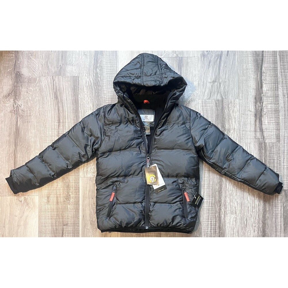 NWT C9 Champion Youth Puffer Jacket M 8/10 Gray Hooded Winter Coat